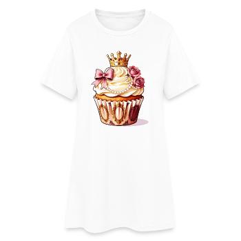 Cupcake Royale couronné - Robe T-shirt Femme - blanc - Devant