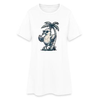 Glace Mouette Fraîche - Robe T-shirt Femme - blanc - Devant