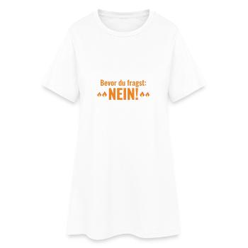 BEVOR DU FRAGST NEIN Programmierer - Frauen T-Shirt-Kleid - Weiß - Vorne