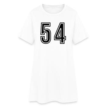 54 Symbole numérique - Robe T-shirt Femme - blanc - Devant