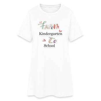 Kindergarten - Women’s T-Shirt Dress - white - Front