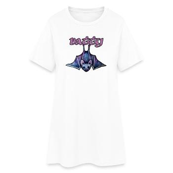 Illustration de chauve-souris néon Batty - Robe T-shirt Femme - blanc - Devant