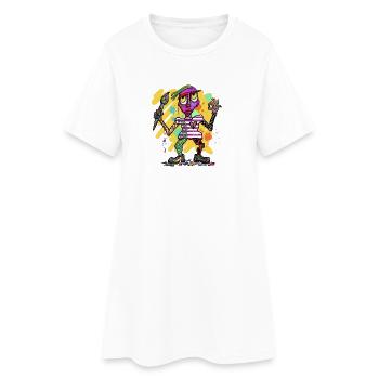 Figure fantastique colorée avec des touches de couleur - Robe T-shirt Femme - blanc - Devant