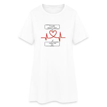 Failure Doesn't Exist – When You Try - Women’s T-Shirt Dress - white - Front