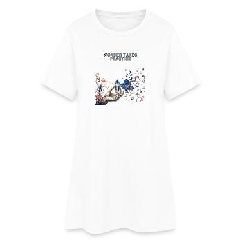 Cristal cosmique et curiosité - Robe T-shirt Femme - blanc - Devant