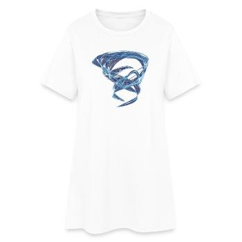 Patinoires du Chaos – Attracteur Étrange - Robe T-shirt Femme - blanc - Devant