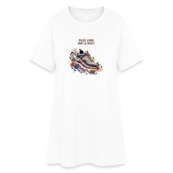 Plus Loin Que Le Bruit Sneaker - Robe T-shirt Femme - blanc - Devant