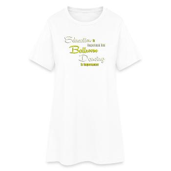Waltz Couple Dance - Women’s T-Shirt Dress - white - Front