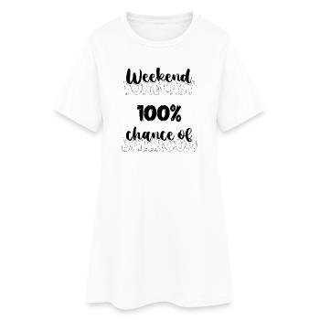 Danse de couple en valse - Robe T-shirt Femme - blanc - Devant