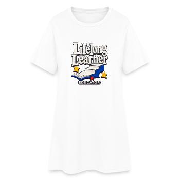 Enseignant pour apprenants tout au long de la vie : Enseignant de rentrée à l’école C - Robe T-shirt Femme - blanc - Devant