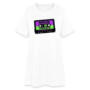 Rave Cassette Festival Logo - Robe T-shirt Femme - blanc - Devant