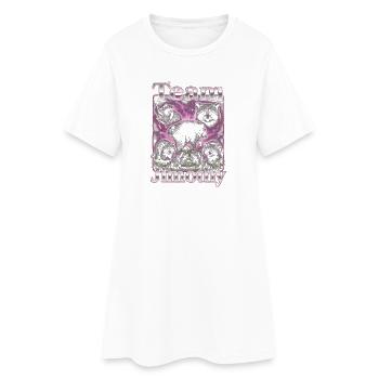 Jimothy Équipe Drôle de Raton Laveur Viral Jimothy - Robe T-shirt Femme - blanc - Devant