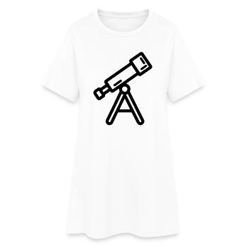 telescope - Women’s T-Shirt Dress - white - Front