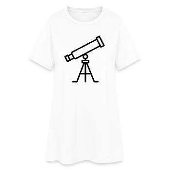 telescope - Women’s T-Shirt Dress - white - Front