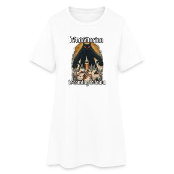 Jólakötturinn Chat de Noël Islandais - Robe T-shirt Femme - blanc - Devant