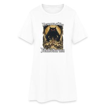 Isländische Legenden Jólakötturinn Katzen  - Frauen T-Shirt-Kleid - Weiß - Vorne