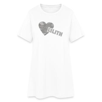 Heart Lilith - Women’s T-Shirt Dress - white - Front