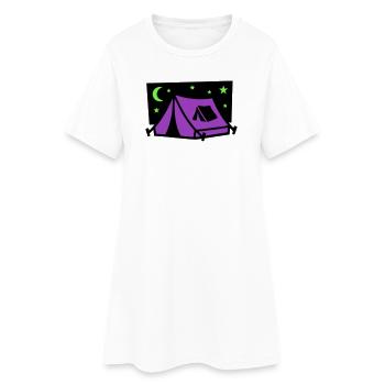 Logo de la soirée sous chapiteau du festival - Robe T-shirt Femme - blanc - Devant
