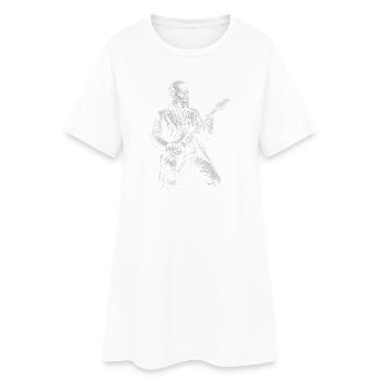 James A Guitar - Robe T-shirt Femme - blanc - Devant