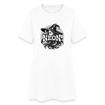 Sorcière Mystique avec la Lune et les Étoiles Magiques - Robe T-shirt Femme - blanc - Devant