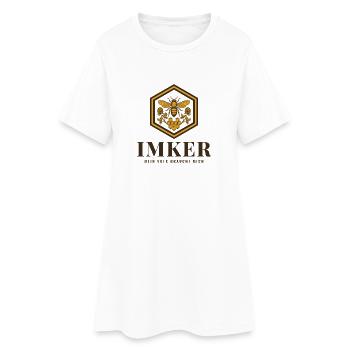 Imker Mein Volk Braucht Mich Imkerei Bienen - Frauen T-Shirt-Kleid - Weiß - Vorne