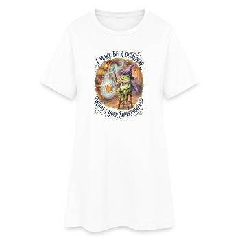 Je fais disparaître la bière Craft Beer - Robe T-shirt Femme - blanc - Devant