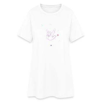 Neon Rock - Women’s T-Shirt Dress - white - Front