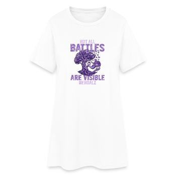 Endalz's invisible struggles of dementia - Women’s T-Shirt Dress - white - Front