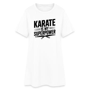 Karate Is My Superpower - Women’s T-Shirt Dress - white - Front