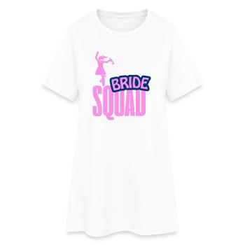Brauttrupp-Feier-Clipart - Frauen T-Shirt-Kleid - Weiß - Vorne