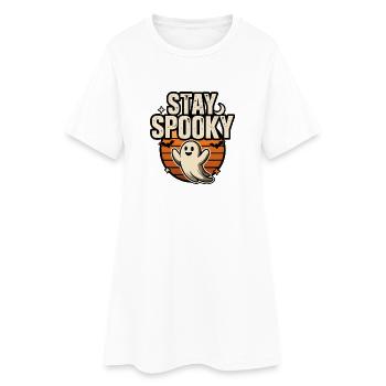 Cute Ghost Halloween – Stay Spooky - Women’s T-Shirt Dress - white - Front