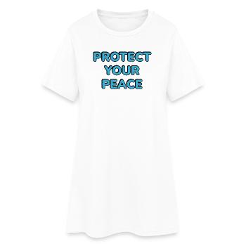 Protégez votre paix - Robe T-shirt Femme - blanc - Devant