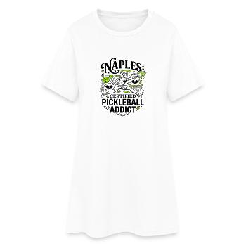 Naples, Floride, accro certifié au pickleball - Robe T-shirt Femme - blanc - Devant