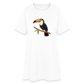 Toucan - Women’s T-Shirt Dress - white - Front