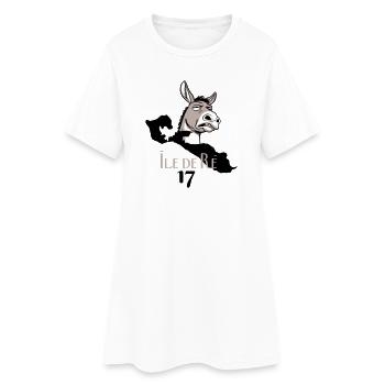 Ane Île de Ré Vintage - Robe T-shirt Femme - blanc - Devant