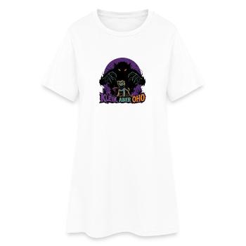 Monster-Wache - Frauen T-Shirt-Kleid - Weiß - Vorne