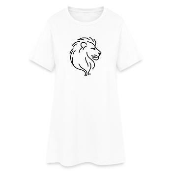 Croquis du Lion – Majestic Wildcat - Robe T-shirt Femme - blanc - Devant