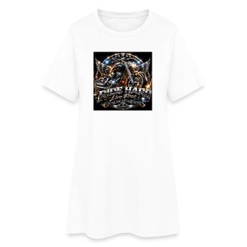 Ride Hard MB - Women’s T-Shirt Dress - white - Front