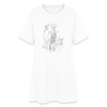 George Washington beim BBQ Grillen - Frauen T-Shirt-Kleid - Weiß - Vorne