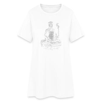 James K. Polk at BBQ Grilling - Women’s T-Shirt Dress - white - Front