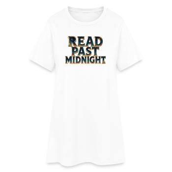 Read after midnight - Women’s T-Shirt Dress - white - Front