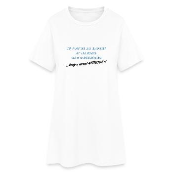 Wenn du ein Experte darin bist, schlechte Entscheidungen zu treffen - Frauen T-Shirt-Kleid - Weiß - Vorne