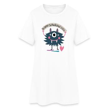 Schulanfang 2026 - Frauen T-Shirt-Kleid - Weiß - Vorne