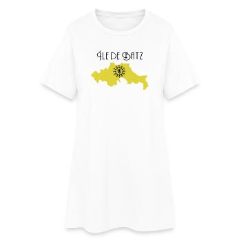 Ile de Batz - Robe T-shirt Femme - blanc - Devant