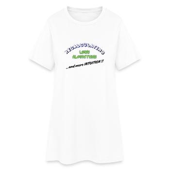 Neuberechnung – Weniger Algorithmen, mehr Intuition - Frauen T-Shirt-Kleid - Weiß - Vorne