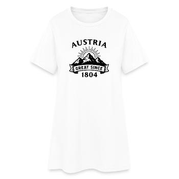 Austria great since 1804 (Kaisertum) - Frauen T-Shirt-Kleid - Weiß - Vorne