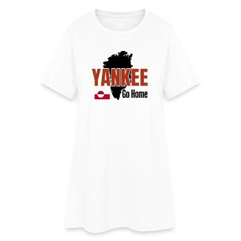Grönland: Yankee Go Home - Frauen T-Shirt-Kleid - Weiß - Vorne