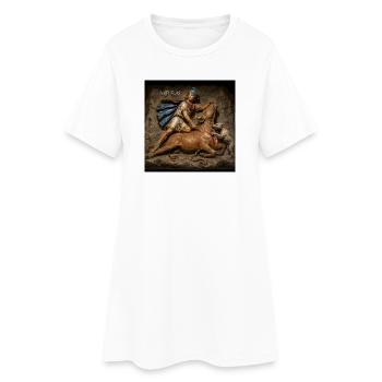 mithras - Frauen T-Shirt-Kleid - Weiß - Vorne