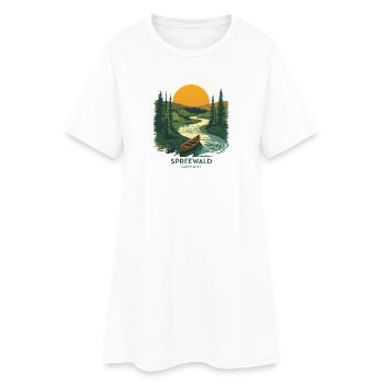 Spreewald Germany | Vintage Nature Poster - Frauen T-Shirt-Kleid - Weiß - Vorne