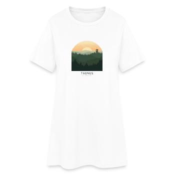 Taunus Germany | Vintage Forest Poster - Frauen T-Shirt-Kleid - Weiß - Vorne